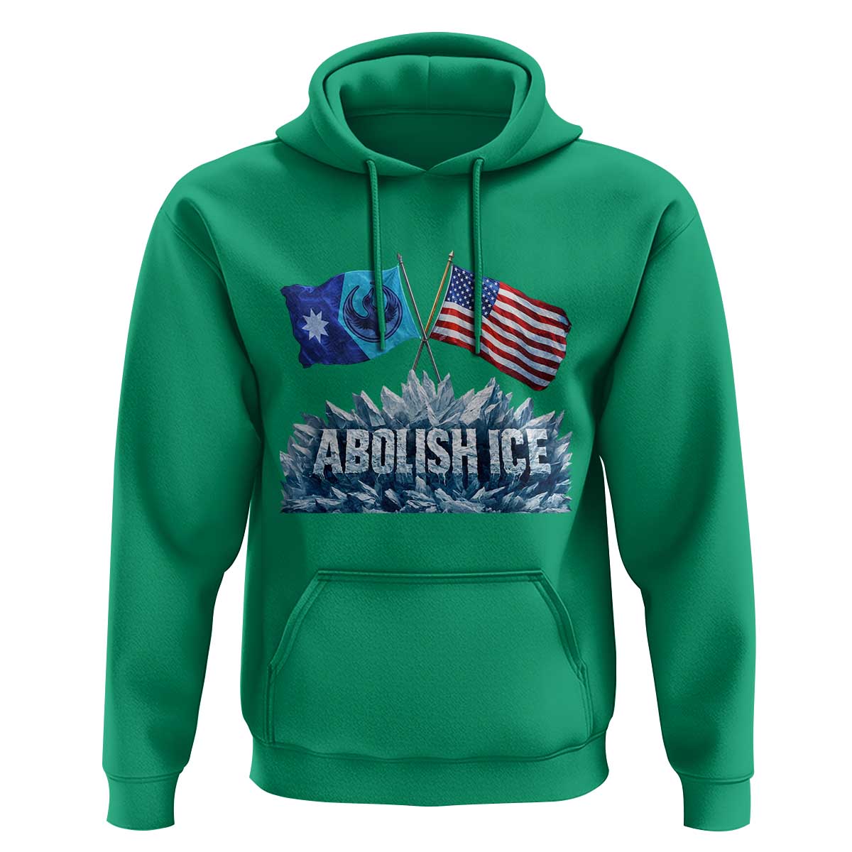 Abolish Ice Minnesota American Flag Hoodie MN Rebel Loon Resistance Protest