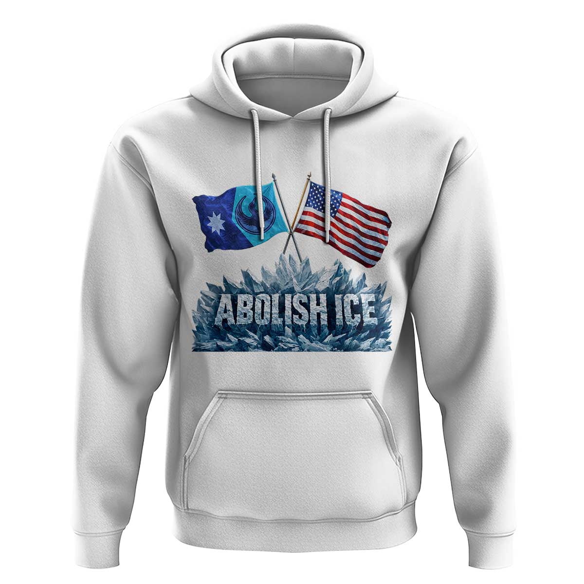 Abolish Ice Minnesota American Flag Hoodie MN Rebel Loon Resistance Protest