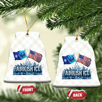 Abolish Ice Minnesota American Flag Ceramic Ornament MN Rebel Loon Resistance Protest