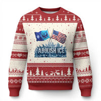 Abolish Ice Minnesota American Flag Ugly Christmas Sweater MN Rebel Loon Resistance Protest