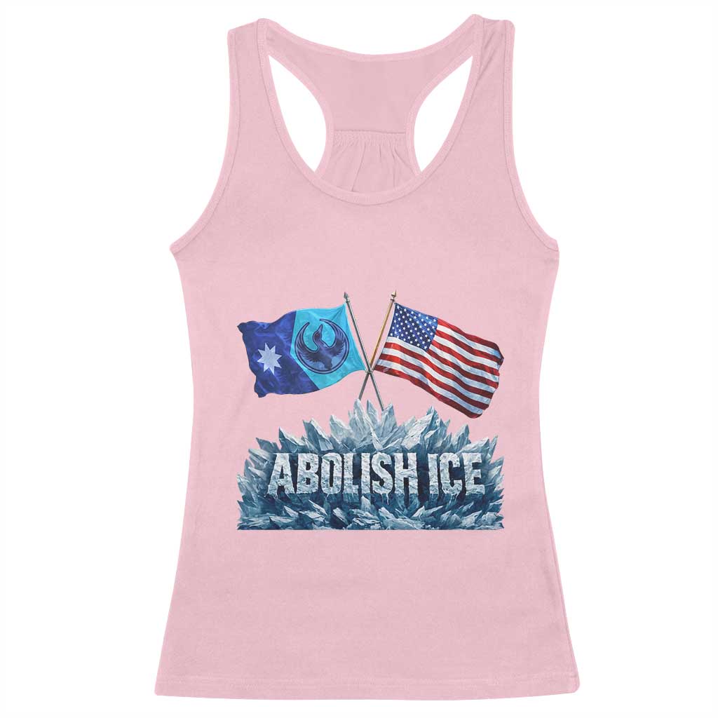 Abolish Ice Minnesota American Flag Racerback Tank Top MN Rebel Loon Resistance Protest