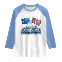 Abolish Ice Minnesota American Flag Raglan Shirt MN Rebel Loon Resistance Protest