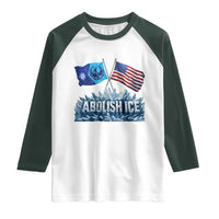 Abolish Ice Minnesota American Flag Raglan Shirt MN Rebel Loon Resistance Protest