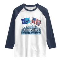 Abolish Ice Minnesota American Flag Raglan Shirt MN Rebel Loon Resistance Protest