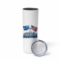 Abolish Ice Minnesota American Flag Skinny Tumbler MN Rebel Loon Resistance Protest
