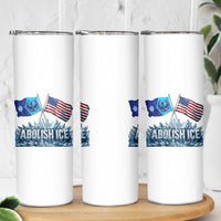 Abolish Ice Minnesota American Flag Skinny Tumbler MN Rebel Loon Resistance Protest