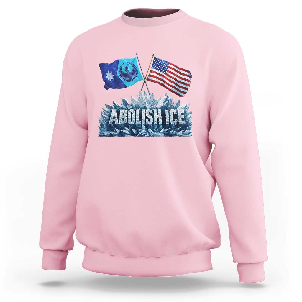 Abolish Ice Minnesota American Flag Sweatshirt MN Rebel Loon Resistance Protest