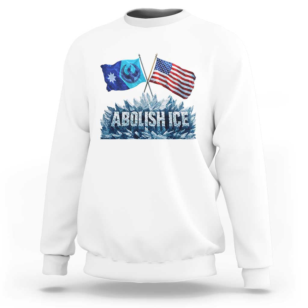 Abolish Ice Minnesota American Flag Sweatshirt MN Rebel Loon Resistance Protest