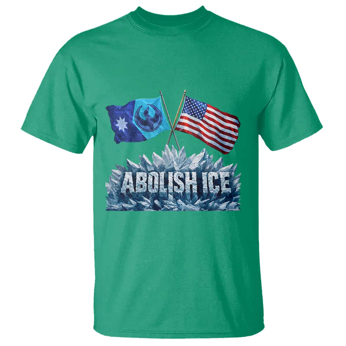 Abolish Ice Minnesota American Flag T Shirt MN Rebel Loon Resistance Protest
