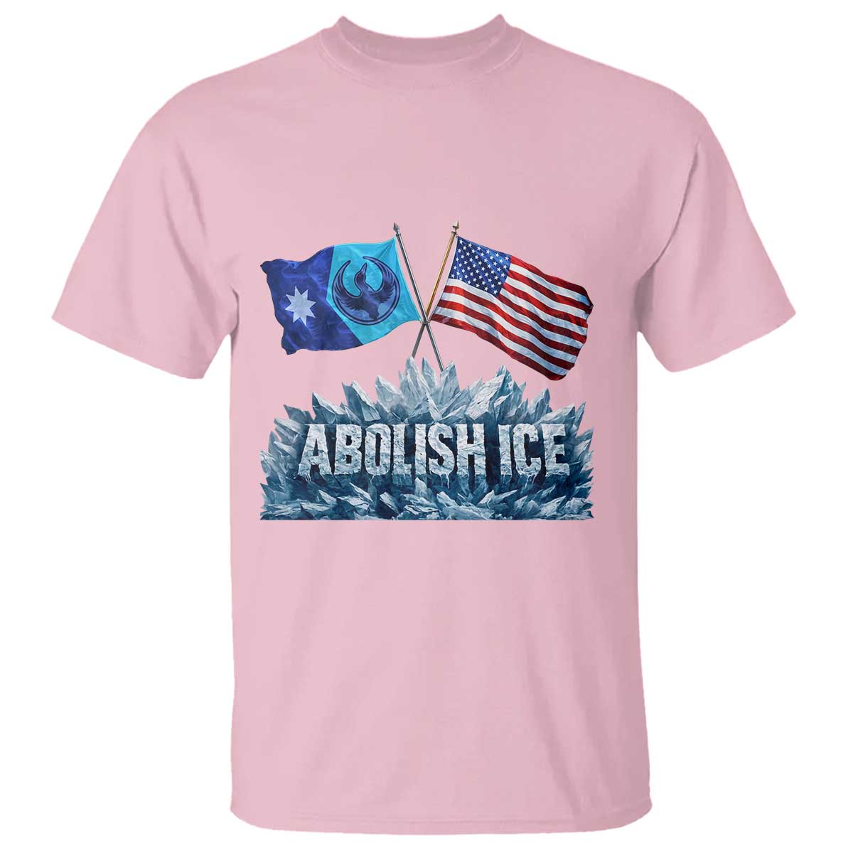 Abolish Ice Minnesota American Flag T Shirt MN Rebel Loon Resistance Protest