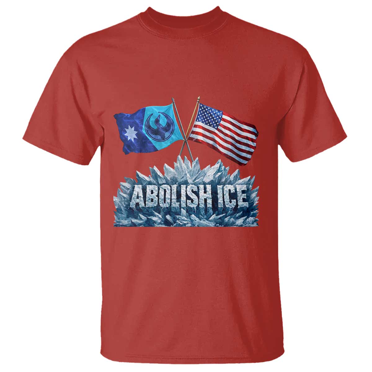 Abolish Ice Minnesota American Flag T Shirt MN Rebel Loon Resistance Protest