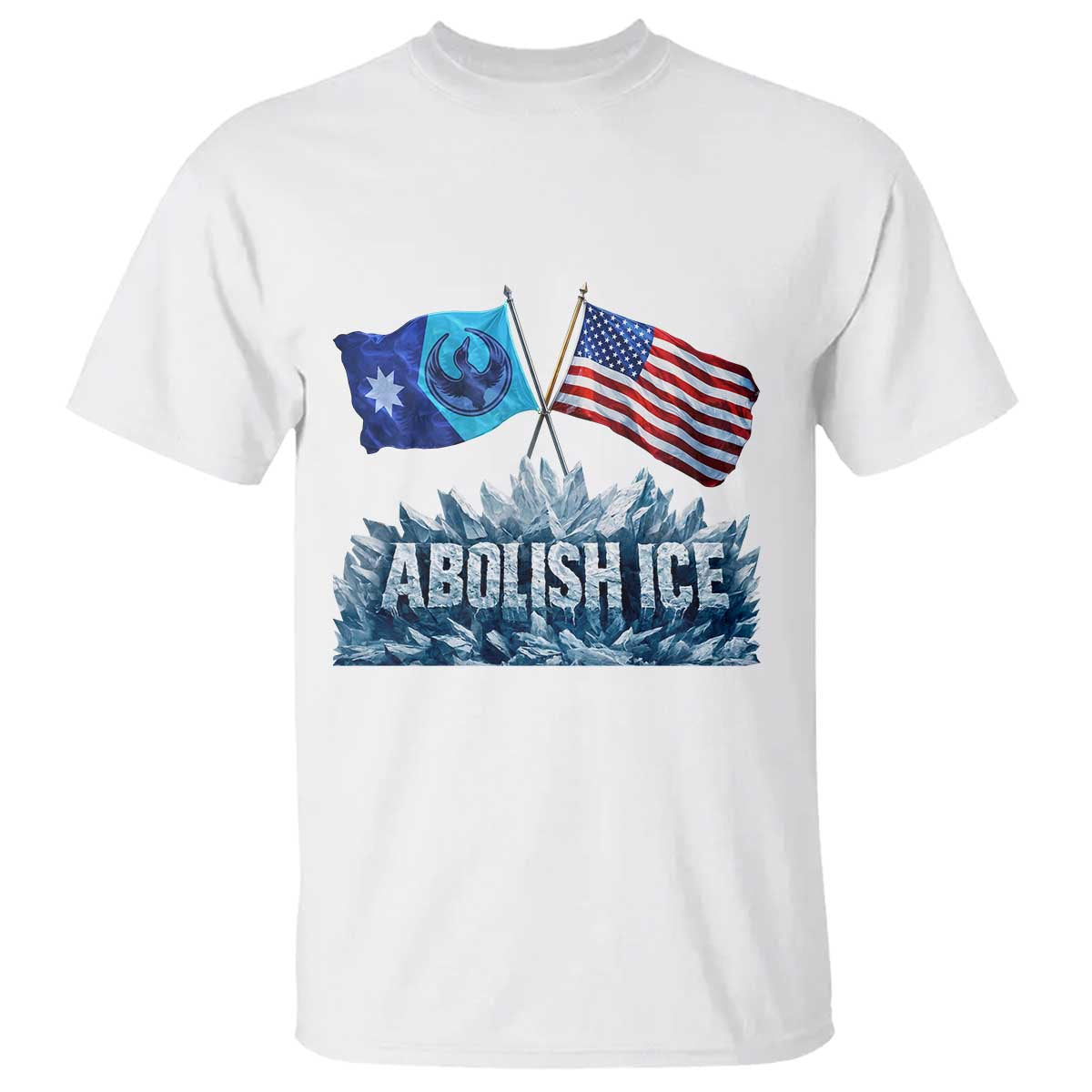 Abolish Ice Minnesota American Flag T Shirt MN Rebel Loon Resistance Protest