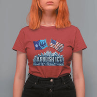 Abolish Ice Minnesota American Flag T Shirt For Women MN Rebel Loon Resistance Protest