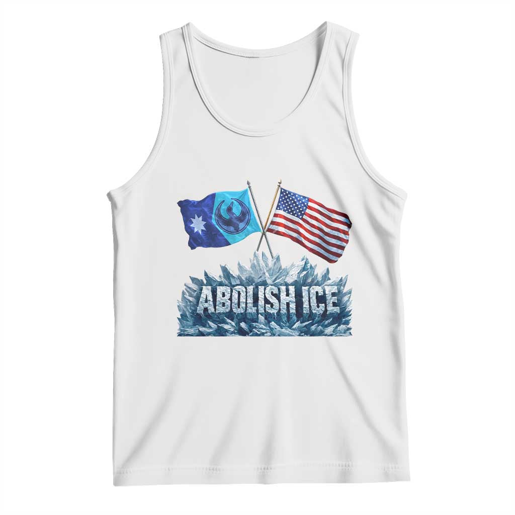 Abolish Ice Minnesota American Flag Tank Top MN Rebel Loon Resistance Protest