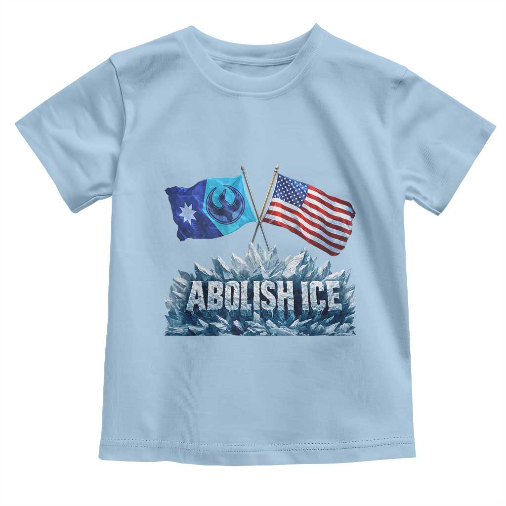 Abolish Ice Minnesota American Flag Toddler T Shirt MN Rebel Loon Resistance Protest