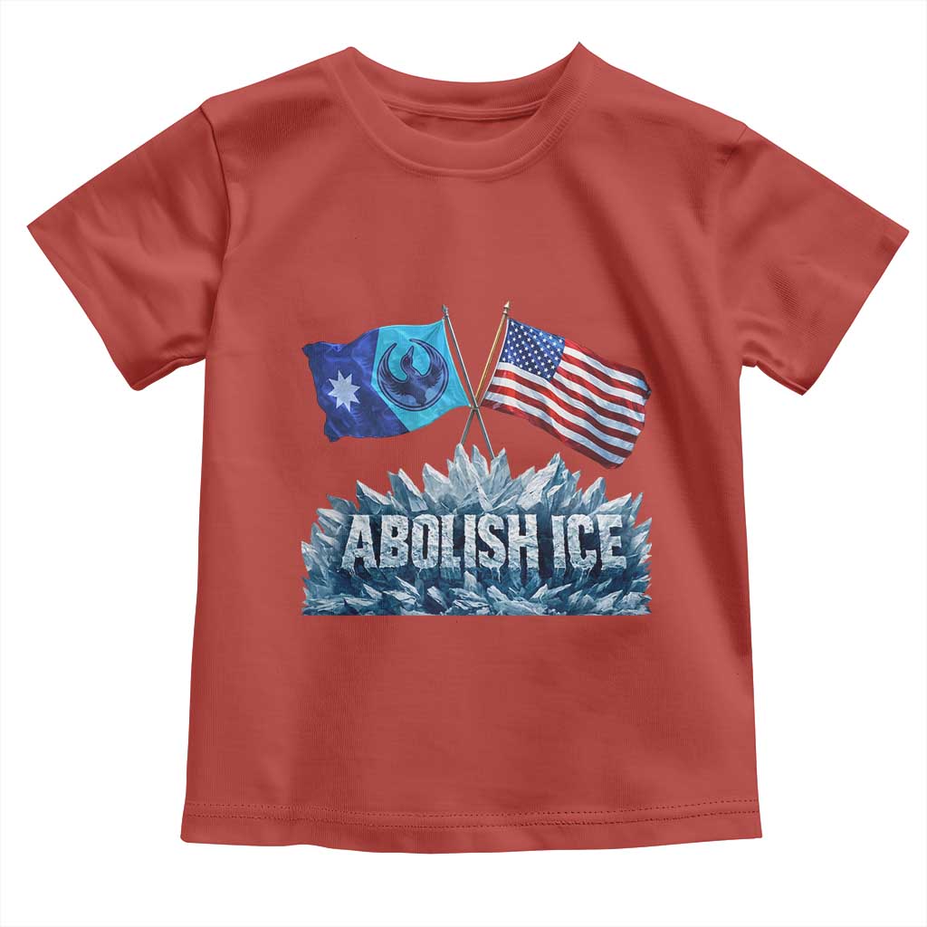 Abolish Ice Minnesota American Flag Toddler T Shirt MN Rebel Loon Resistance Protest