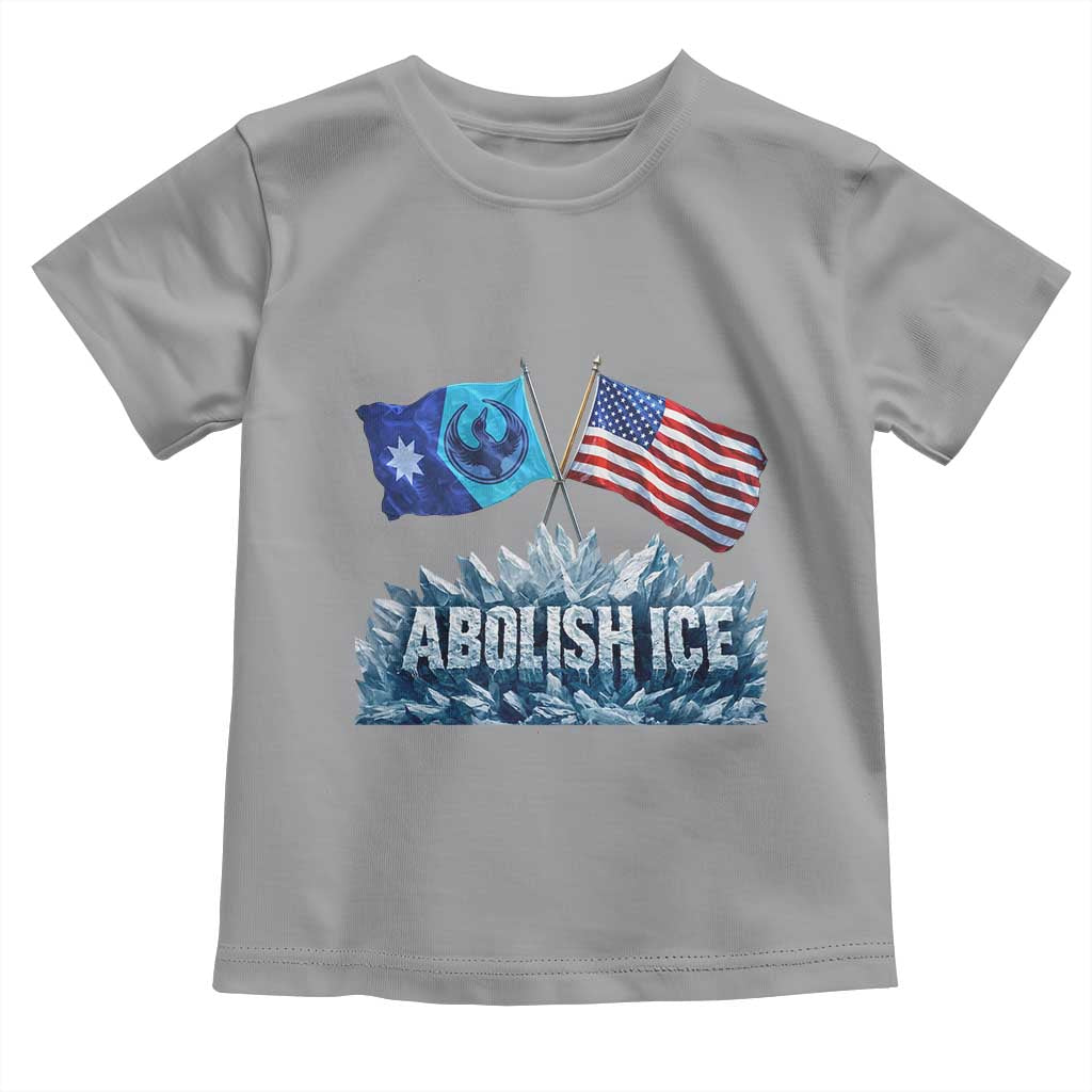 Abolish Ice Minnesota American Flag Toddler T Shirt MN Rebel Loon Resistance Protest