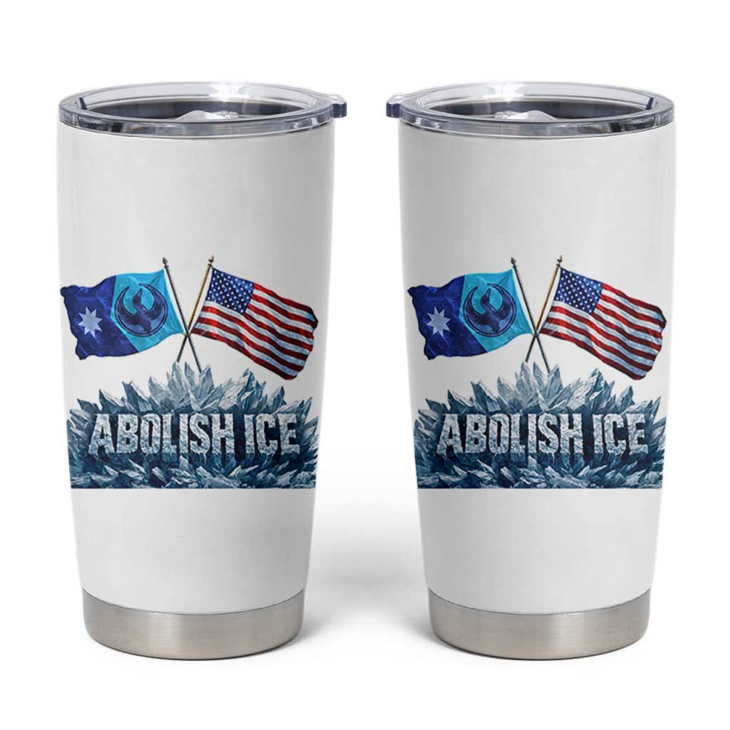 Abolish Ice Minnesota American Flag Tumbler Cup MN Rebel Loon Resistance Protest