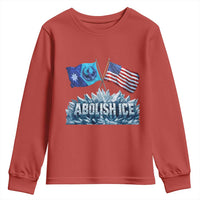 Abolish Ice Minnesota American Flag Youth Sweatshirt MN Rebel Loon Resistance Protest