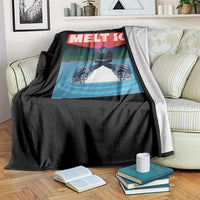 Melt Ice Red Eye Laser Loon Throw Blanket Political Resistance Minnesota Protest