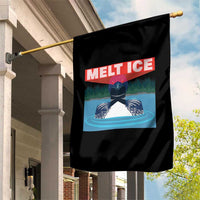 Melt Ice Red Eye Laser Loon Garden Flag Political Resistance Minnesota Protest