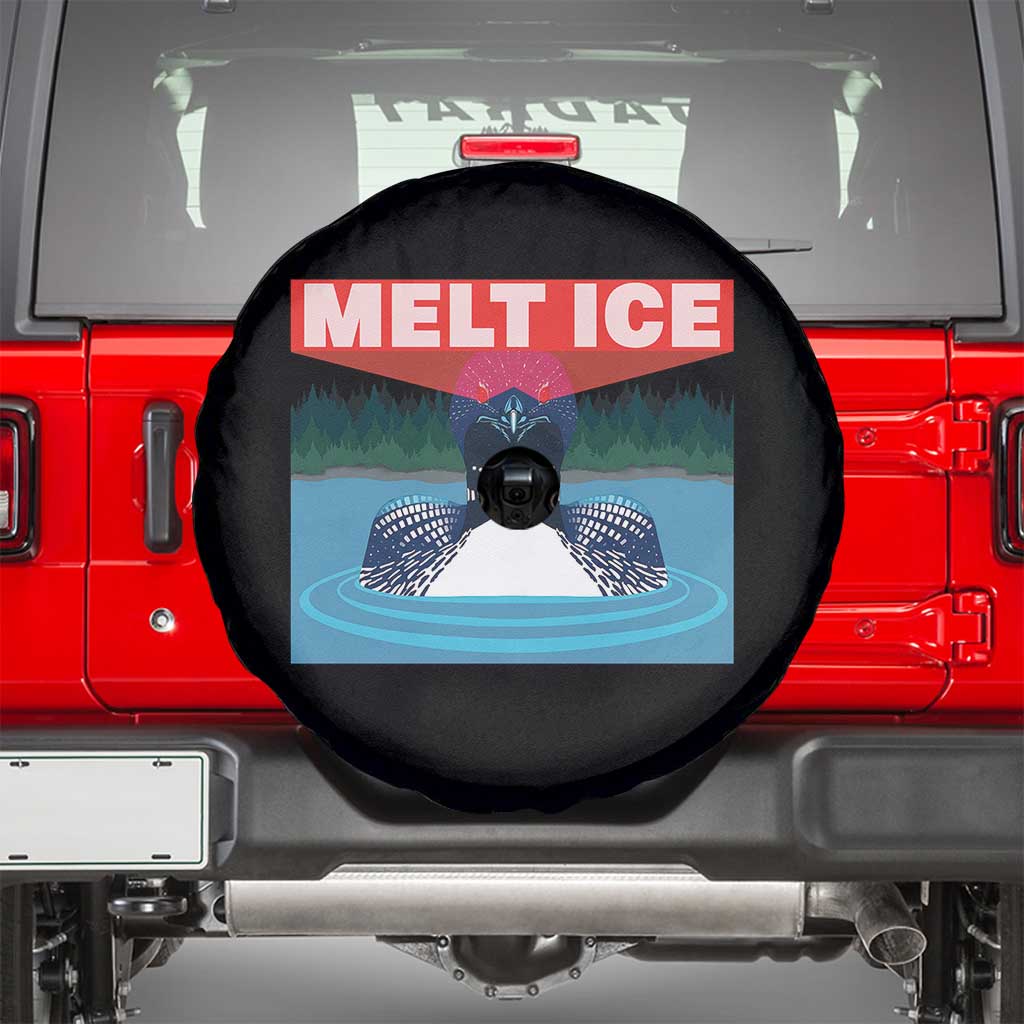 Melt Ice Red Eye Laser Loon Spare Tire Cover Political Resistance Minnesota Protest