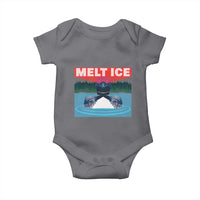 Melt Ice Red Eye Laser Loon Baby Onesie Political Resistance Minnesota Protest