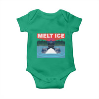 Melt Ice Red Eye Laser Loon Baby Onesie Political Resistance Minnesota Protest