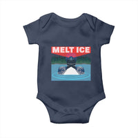 Melt Ice Red Eye Laser Loon Baby Onesie Political Resistance Minnesota Protest