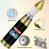 Melt Ice Red Eye Laser Loon Bullet Tumbler Political Resistance Minnesota Protest