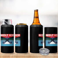 Melt Ice Red Eye Laser Loon 4 in 1 Can Cooler Tumbler Political Resistance Minnesota Protest