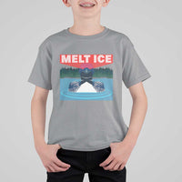 Melt Ice Red Eye Laser Loon T Shirt For Kid Political Resistance Minnesota Protest