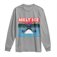 Melt Ice Red Eye Laser Loon Long Sleeve Shirt Political Resistance Minnesota Protest