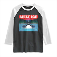 Melt Ice Red Eye Laser Loon Raglan Shirt Political Resistance Minnesota Protest