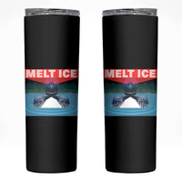 Melt Ice Red Eye Laser Loon Skinny Tumbler Political Resistance Minnesota Protest