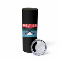 Melt Ice Red Eye Laser Loon Skinny Tumbler Political Resistance Minnesota Protest