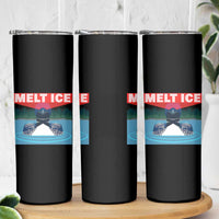 Melt Ice Red Eye Laser Loon Skinny Tumbler Political Resistance Minnesota Protest