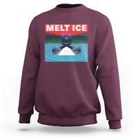 Melt Ice Red Eye Laser Loon Sweatshirt Political Resistance Minnesota Protest