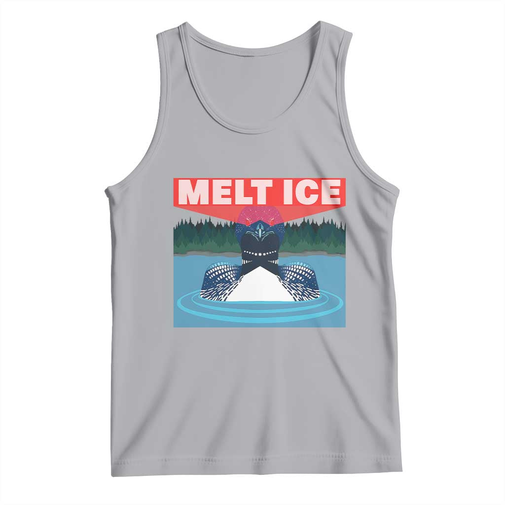 Melt Ice Red Eye Laser Loon Tank Top Political Resistance Minnesota Protest