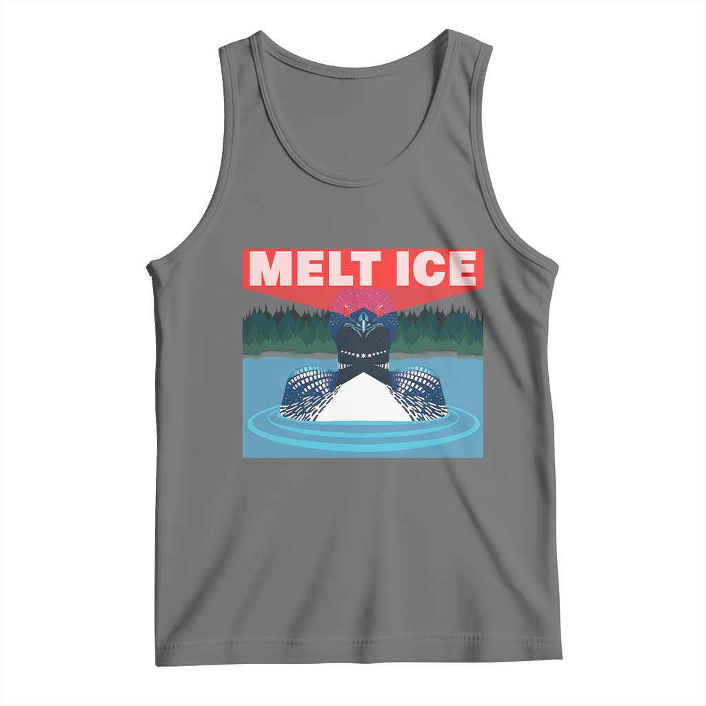 Melt Ice Red Eye Laser Loon Tank Top Political Resistance Minnesota Protest