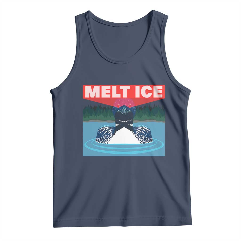 Melt Ice Red Eye Laser Loon Tank Top Political Resistance Minnesota Protest