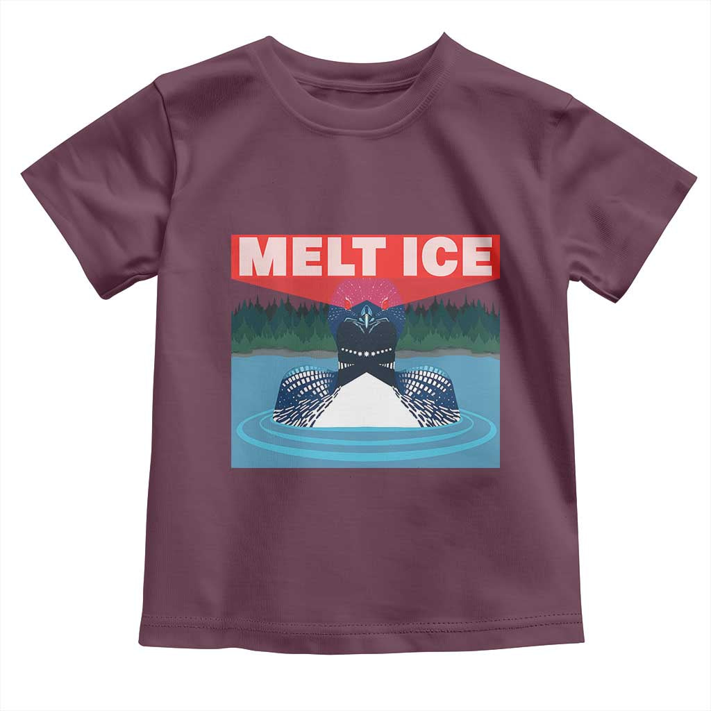 Melt Ice Red Eye Laser Loon Toddler T Shirt Political Resistance Minnesota Protest