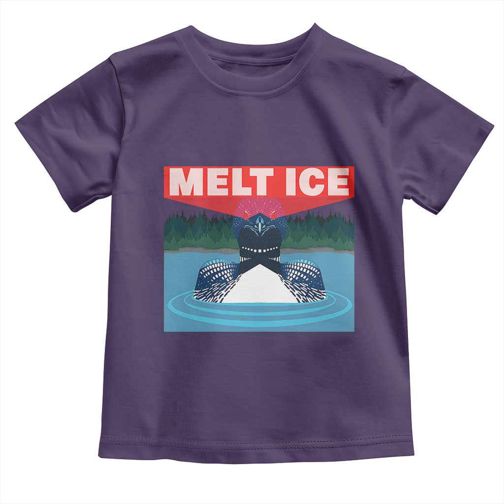 Melt Ice Red Eye Laser Loon Toddler T Shirt Political Resistance Minnesota Protest