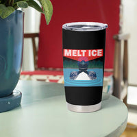 Melt Ice Red Eye Laser Loon Tumbler Cup Political Resistance Minnesota Protest