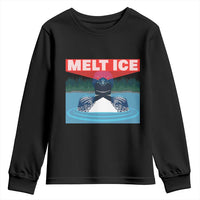Melt Ice Red Eye Laser Loon Youth Sweatshirt Political Resistance Minnesota Protest