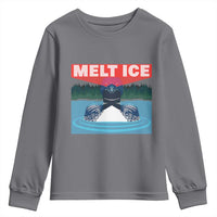 Melt Ice Red Eye Laser Loon Youth Sweatshirt Political Resistance Minnesota Protest