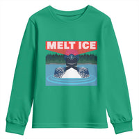 Melt Ice Red Eye Laser Loon Youth Sweatshirt Political Resistance Minnesota Protest