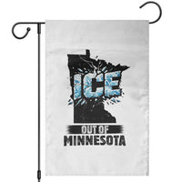 Ice Out of Minnesota Garden Flag MN State Map Abolish Ice Protest