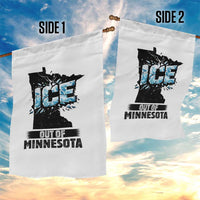 Ice Out of Minnesota Garden Flag MN State Map Abolish Ice Protest
