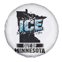 Ice Out of Minnesota Spare Tire Cover MN State Map Abolish Ice Protest
